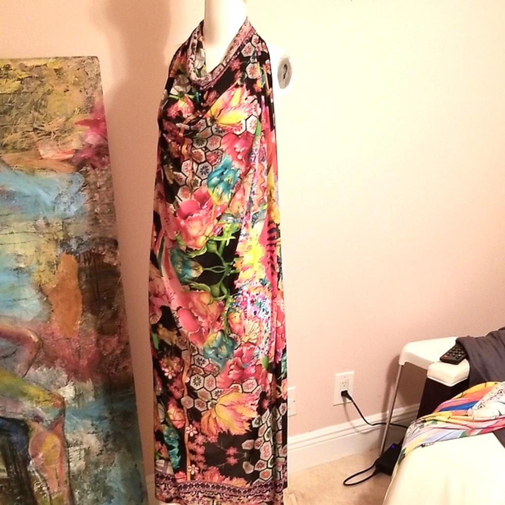CAMILLA PAINTED LAND LONG SORONG CONVERTS DRESS COLLECTIBLE unicorn 🦄 CAPE ALSO - Picture 15 of 17